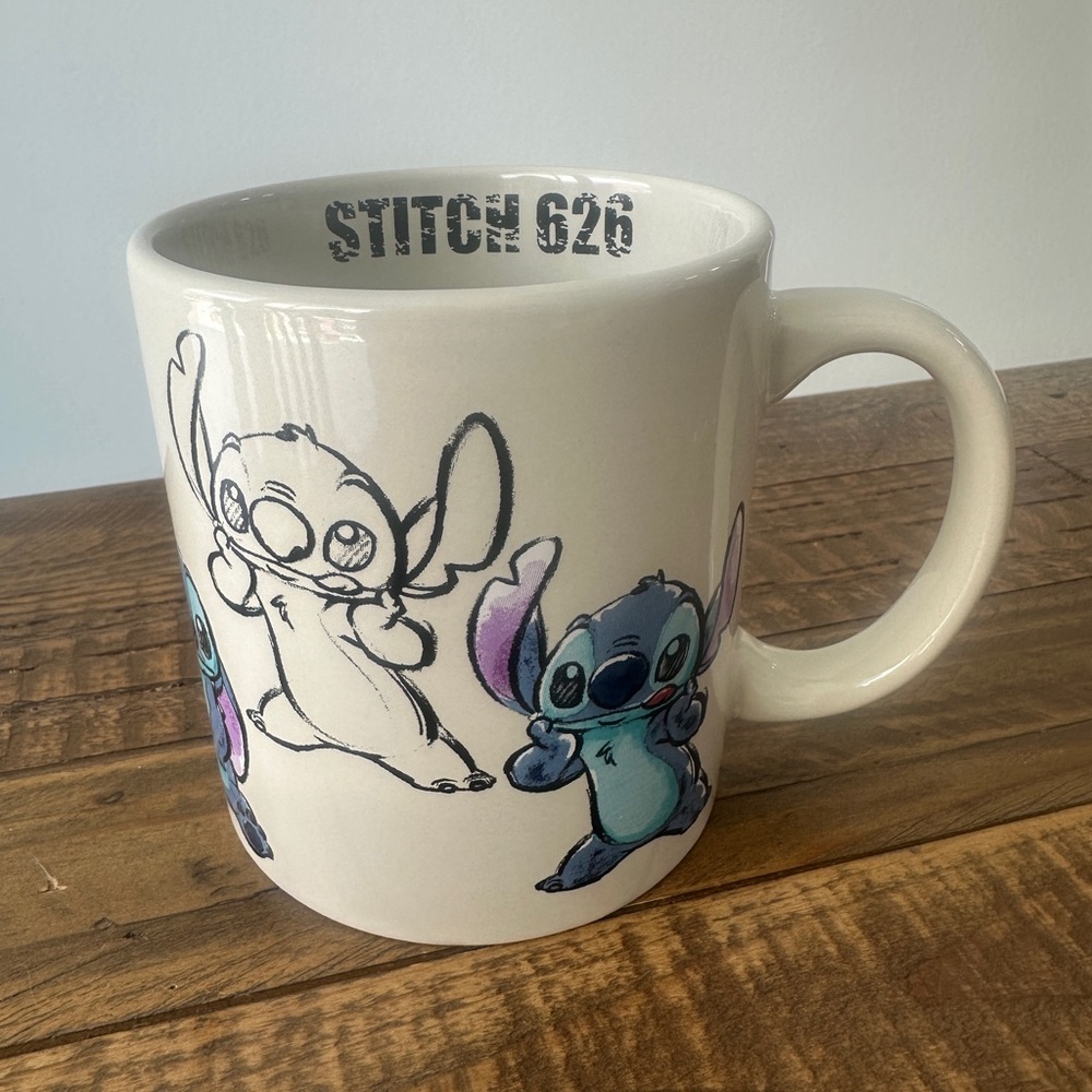 Disney Stitch 626 Mug with White and Black Design